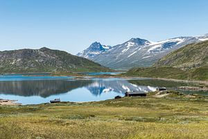 wanderoute in nationaal park noorwegen
