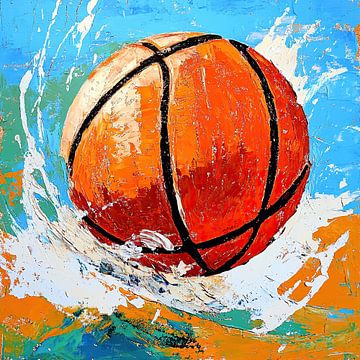 Orange Ball by OMG Art