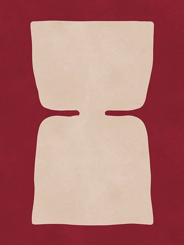 Rode organische vormen 6