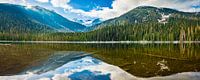 Reflexion im Gebirgssee, Kanada von Rietje Bulthuis Miniaturansicht