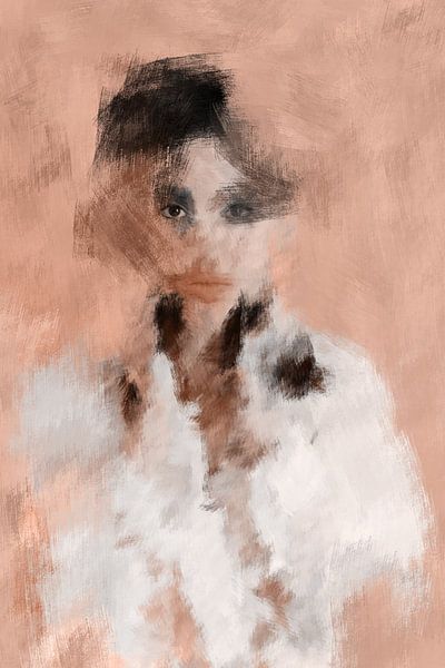 Abstract portrait by Carla Van Iersel