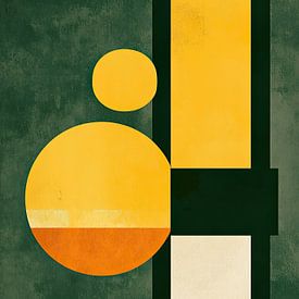 Bauhaus green yellow by Niklas Maximilian