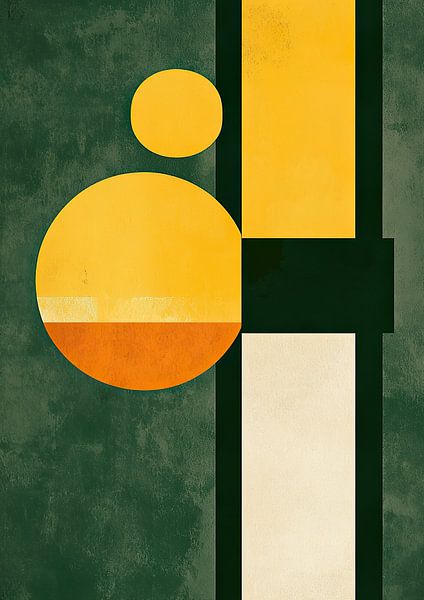 Bauhaus green yellow by Niklas Maximilian