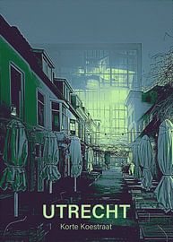 Plakat Korte Koestraat von Gilmar Pattipeilohy