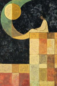 L'observateur de la lune en géométrie