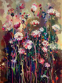 Enchanted Flower Garden - Ein wilder Blumenstrauß in Farbe von Studio Pieternel