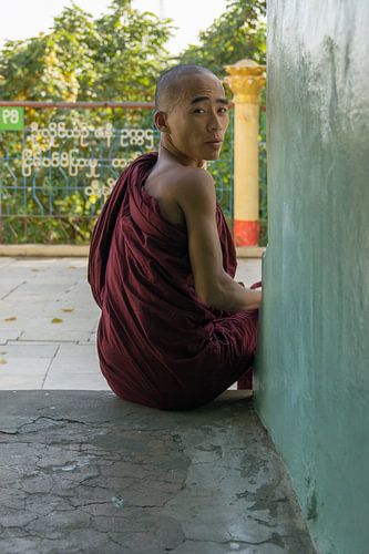 Boeddhistische monnik, Sagaing, Myanmar