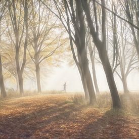 Läufer im Wald  von Marcel van Balken