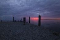 Ameland/Hafen Nes Sonnenuntergang von Rinnie Wijnstra Miniaturansicht