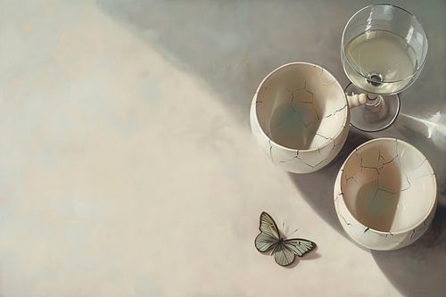 Nature morte - Lumière, ombres et chuchotements brisés