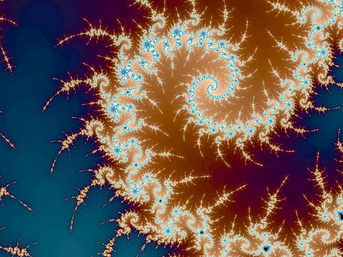 Kleurrijke fractal - Wiskunde - Mandelbrotverzameling - Appleman van MPfoto71