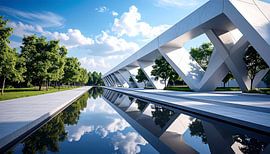 Architectuur met reflectie