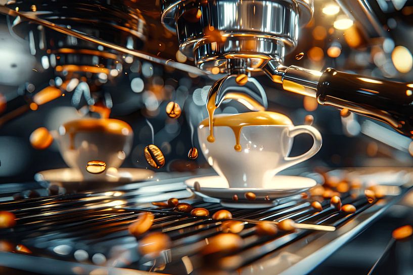 eine Tasse Kaffee oder Cappuccino trinken von Egon Zitter