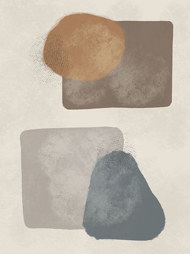 Moderne abstracte in aardetinten