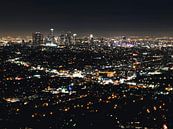 Vue de nuit du centre-ville de Los Angeles par Easycopters Aperçu
