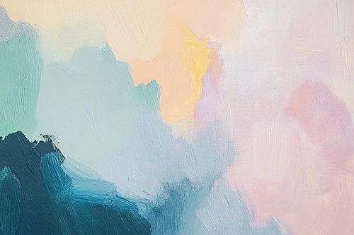 Coups de pinceau abstraits au pastel
