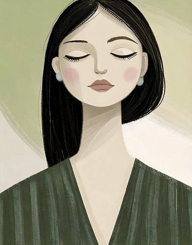 TW living - woman in shapes of nature 3 van TW living