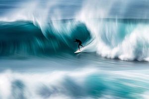 Verschwommener Surfer