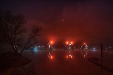 Maansverduistering Sluizencomplex sur Moetwil en van Dijk - Fotografie