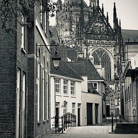 In den Boerenmouw Den Bosch, met uitzicht op de Sint Jan van Den Bosch aan de Muur