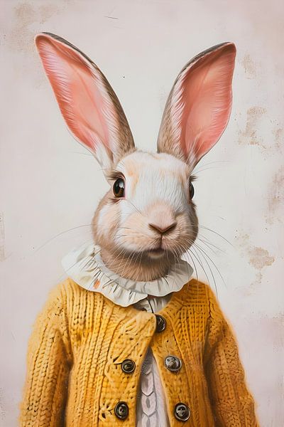Portrait of Rabbit by But First Framing