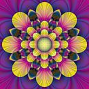Flower in sunlight van Thea Walstra thumbnail