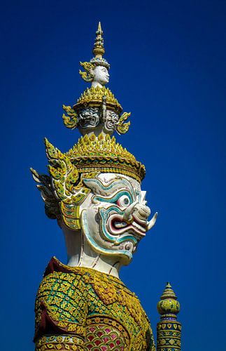 Bewaker bij het Koninklijk Paleis in Bangkok, Thailand