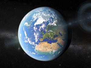 La Terre vue de l'espace sur Frans Blok