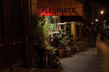 Florist, Paris von Nacht fotografie