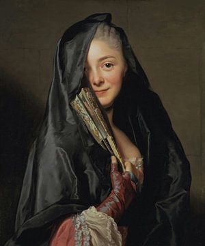 De dame met de sluier (de vrouw van de kunstenaar), Alexander Roslin...