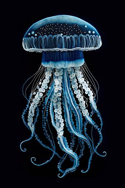 Delft Blue Jellyfish by Studio Ypie
