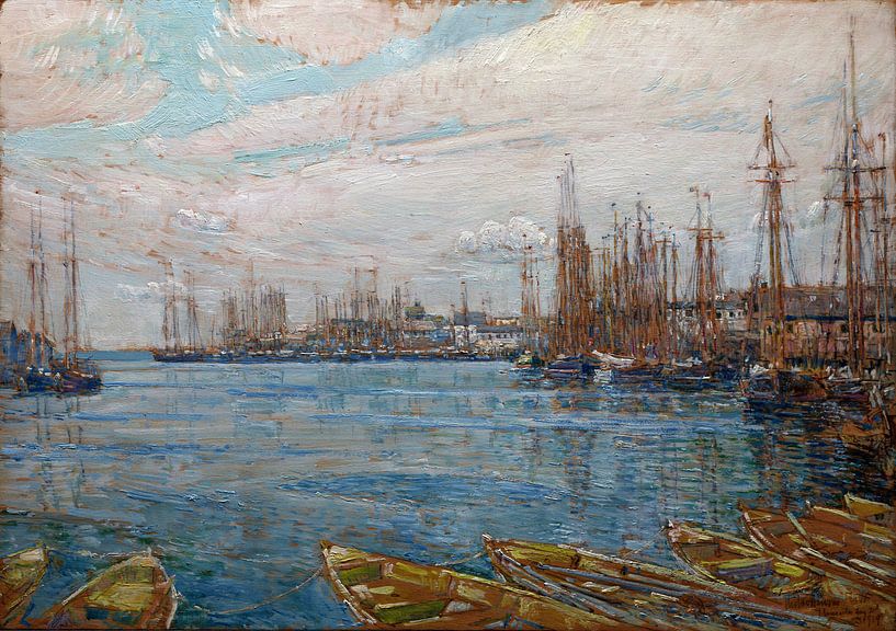 Childe Hassam, Hafen der tausend Masten, 1919 von Atelier Liesjes