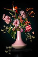 Romantisch kleurrijk bloemen stilleven