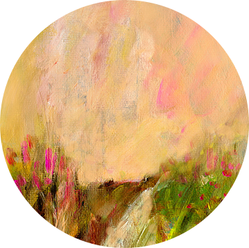 Kunstpastel 3 - Weidelandschap van Claudia Gründler