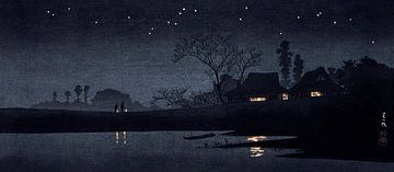 Starry Night (ca.1926–1927) print  by Hiroaki Takahashi. by Dina Dankers