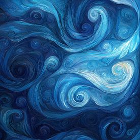 Wirbelsäule | Blaue Wirbelsäule von Moderne Kollektion