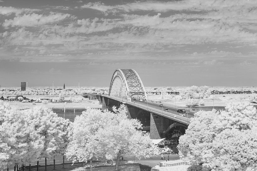 Waal bridge Nijmegen in infrared by Hans Vos Fotografie