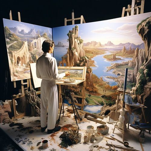 Surréalisme Peintre Travail Atelier Vision Monde onirique Art