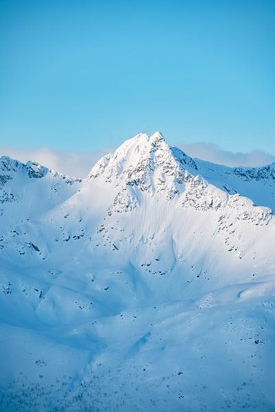 Winter Mountains near Tromso, Norway by Leo Schindzielorz