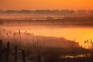 Lever de soleil sur un paysage