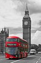 Londen bus met Big Ben van Anton de Zeeuw thumbnail