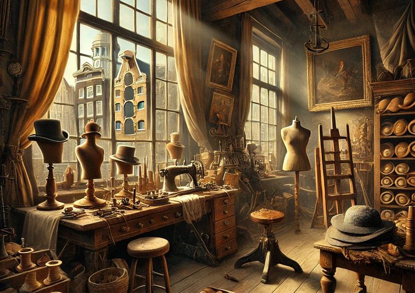 Vintage-Hut-Werkstatt Amsterdam von Jaap Ros