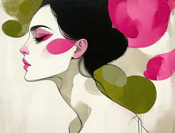 Vrouw Roze van De Mooiste Kunst