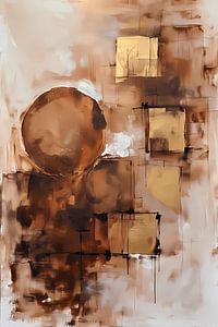 Abstrait moderne Cercle d'or