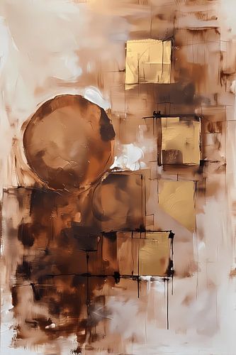 Abstrait moderne Cercle d'or