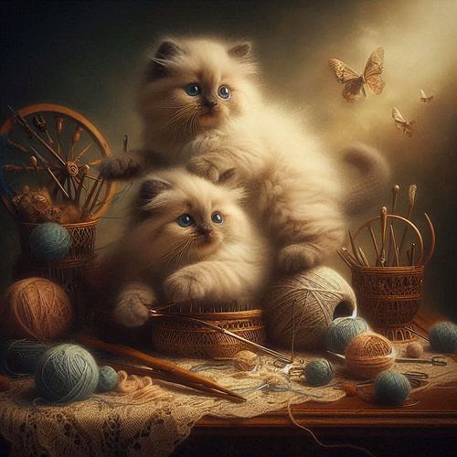 ragdoll kittens spelen