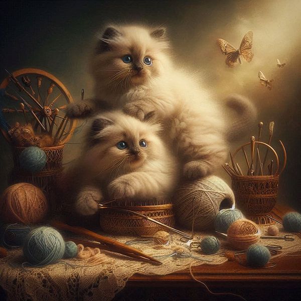 ragdoll kittens playing by Bernhard Karssies