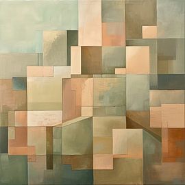 Stad Abstract van ARTEO Schilderijen