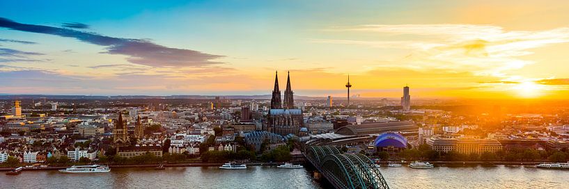 Köln bei Sonnenuntergang von Günter Albers