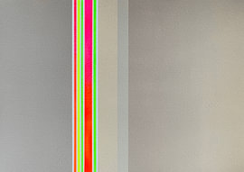 Prism – Neon Streep Poster in Oranje, Geel, Roze en Groen van HouseHeart